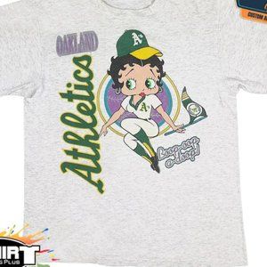 Vintage MLB Oakland Athletics Betty Boop Shirt, Oakland Athletics Shirt, MLB Wor